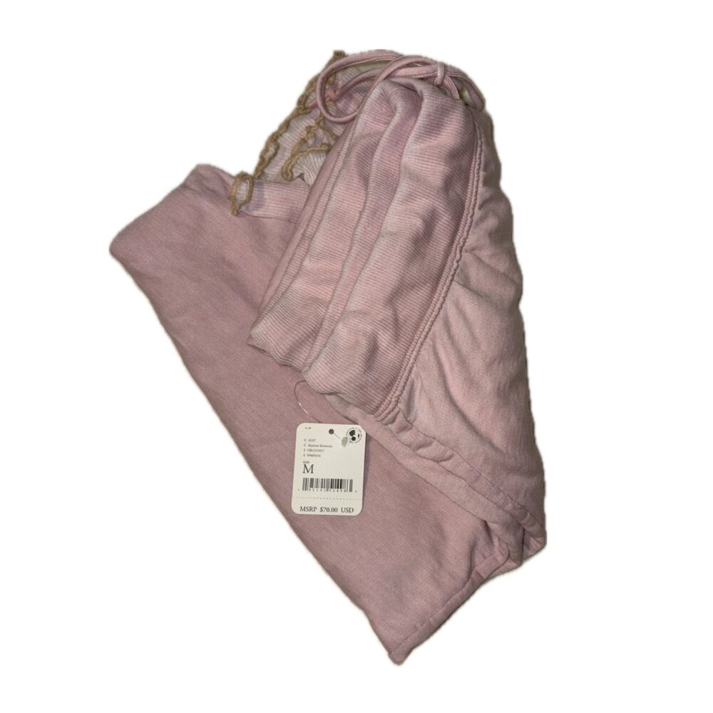 Intimately Free People Cozy All Day Pink Harem Jogger Legging Pant Medium Pocket